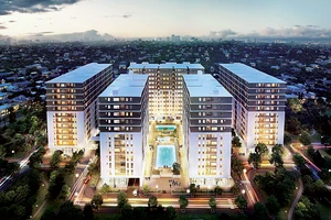 Phối cảnh 5 block căn hộ Cityland Park Hills