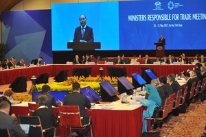 政府總理阮春福出席會議並致開幕詞。（資料圖來源：MH）