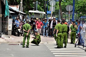 圖為市公安廳各相關單位配合封鎖現場。（圖源：心德）