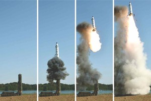 朝鮮《勞動新聞》22日報導朝鮮成功試射“北極星2”型導彈。（圖源：互聯網）