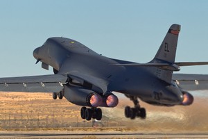 圖為一架美國B-1B戰略轟炸機。（資料圖來源：互聯網）