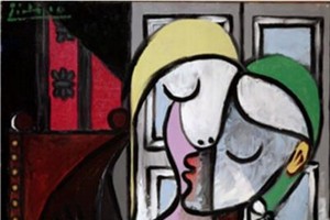 畢卡索筆觸細膩溫柔的肖像畫《寫作的女子（瑪麗─德雷莎）》估價為25,000,000至40,000,000英鎊。(圖源：互聯網)