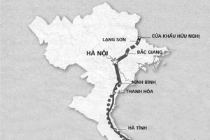 東面北南高速公路路線圖。