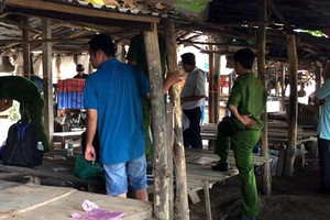 圖為案發現場，職能機關在進行調查中。（圖源：月潮）