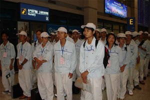 圖為赴韓勞工。（示意圖源：互聯網）