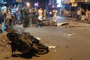 圖為交通事故現場，導致2死4傷。（圖源：互聯網）