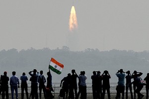 印度成功發射「1箭31顆」衛星。（圖源：Sputnik）