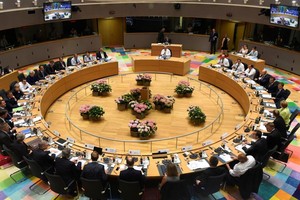 圖為歐洲聯盟峰會會場。（圖源：路透社）