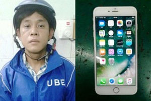 嫌犯阮煌心與贓物手機。（圖源：C.T.V）