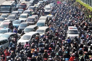 考察結果顯示，逾九成河內民眾同意市區禁二輪車。（示意圖源：互聯網）