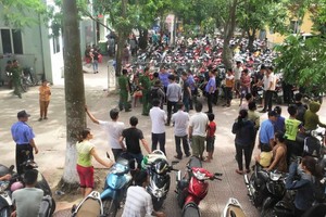 公安機關趕抵現場封鎖現場並調查事發起因。（圖源：允和）