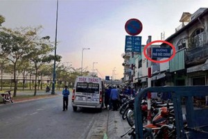 為減輕在高峰時段交通擁堵狀況，自本月9日起，每天上午6時到9時及下午4時到晚上7時禁止從武文傑街右拐傅德政街。（示意圖源：互聯網）