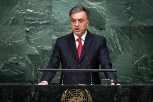 圖為蒙特內哥羅共和國總統菲力浦‧武亞諾維奇(Filip Vujanović)。（圖源：聯合國）