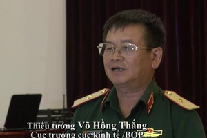 國防部經濟局長武鴻勝少將在新聞發佈會上發表講話。（圖源：Vietnamnet視頻截圖）