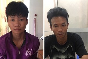 被捕歸案的兩嫌犯。（圖源：M.T）