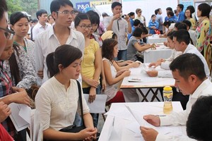 圖為本市舉辦的某一就業活動。（示意圖源：互聯網）