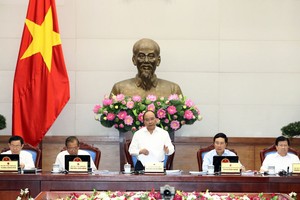 阮春福總理主持政府例會。（圖源：VGP）