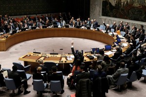 圖為聯合國安理會會場。（圖源：路透社）