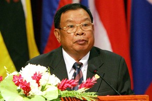 圖為老撾人民民主共和國主席本揚‧沃拉吉。（圖源：AFP）