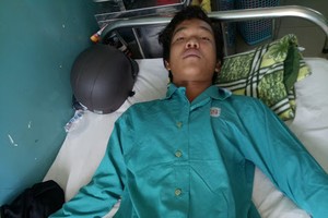 李阮玉孝正在醫院接受醫治。