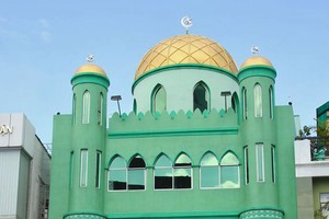 本市富潤郡阮文追街的Jamiyah伊斯蘭教大教堂。古爾邦節是回教共同體送舊歲、迎新年的一個重要節日。（圖源：互聯網）