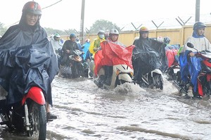 局部性強降雨導致本市經常受淹。