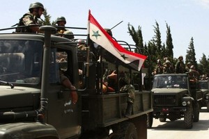 圖為敘利亞政府軍。敘政府否認在衝突中使用沙林神經毒氣。（圖源：互聯網）