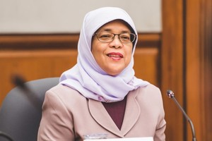 新加坡前國會議長哈莉瑪（Halimah Yacob）將成為新加坡史上首位女總統。（圖源：互聯網）