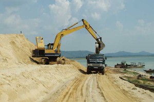 越南繼續實現不向外國出口任何種類沙子的主張。（示意圖源：互聯網）