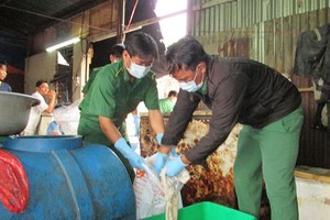 動物產品浸泡化學劑的行徑將被罰款2000萬至2500萬元。