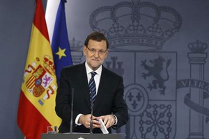 西班牙首相馬里亞諾‧拉霍伊(Mariano Rajoy)稱加泰羅尼亞公投違法。（圖源：路透社）