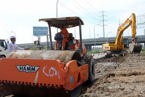 環市二路在改建施工中。（圖源：制伸）