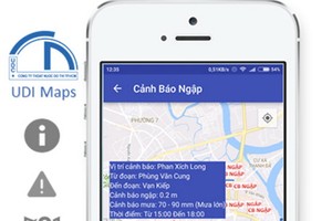 UDI Maps的功能是給市民提供有關本市受淹地點、降雨量和潮汛等資訊。（圖源：互聯網）