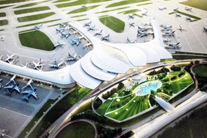 圖為隆城機場效果透視圖一隅。（示意圖源：互聯網）