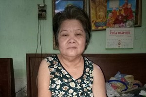 甘柳珍中風9年， 至今仍未能行動。