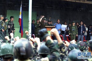 菲律賓總統杜特爾特17日宣佈，菲律賓南部城市馬拉維已經從恐怖分子手中獲得解放。（圖源：新華網）