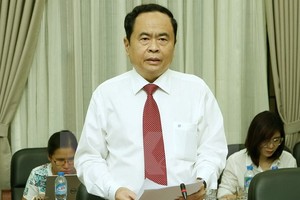 圖為越南祖國陣線中央委員會主席陳清敏。（圖源：越通社）