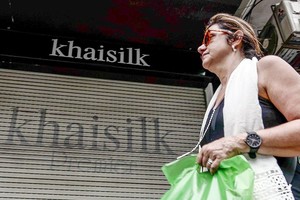 Khaisilk在河內的商店已關門停業。（圖源：互聯網）