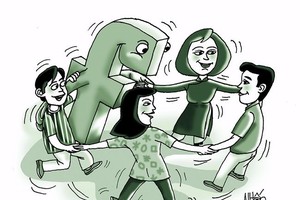 師生與臉書。（示意圖源：NHỐP17）