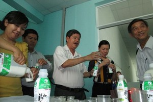 古芝鮮奶商標(Cuchimilk)產品。（圖源：Ng.Ánh）