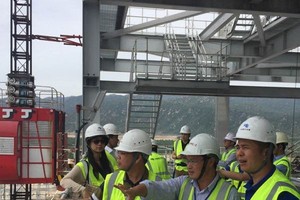 中國銀行服務永新一期火電站項目建設現場。