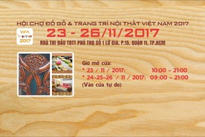 圖為2017年木製品與室內裝璜品展會(VIFA HOME 2017)宣傳海報。（圖源：VIFA HOME）