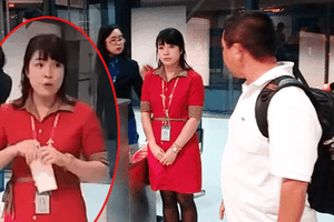 越南航空局昨(12)日已要求越捷航空公司對本月5日，向遲到乘客責備並撕毀機票的人員作出紀律處分方式。（圖源：互聯網）