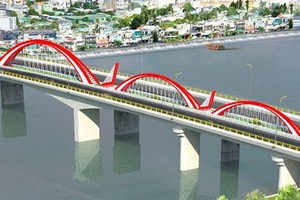 光中橋的模型配圖。