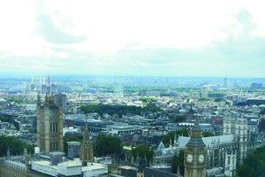 從倫敦眼俯瞰整個倫敦市景區。（圖源：互聯網）