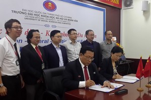 兩校簽署合作備忘錄。