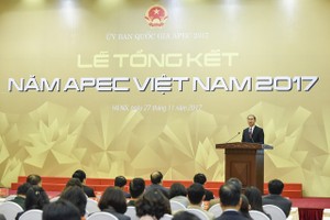 國家主席陳大光在總結會議上致詞。（圖源：互聯網）