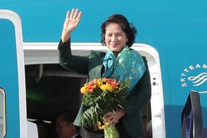 國會主席阮氏金銀圓滿結束訪新之行。（示意圖源：越通社）