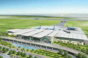 廣寧省雲屯國際機場透視圖。