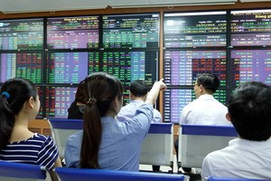 投資者在跟進越南股市的走勢。